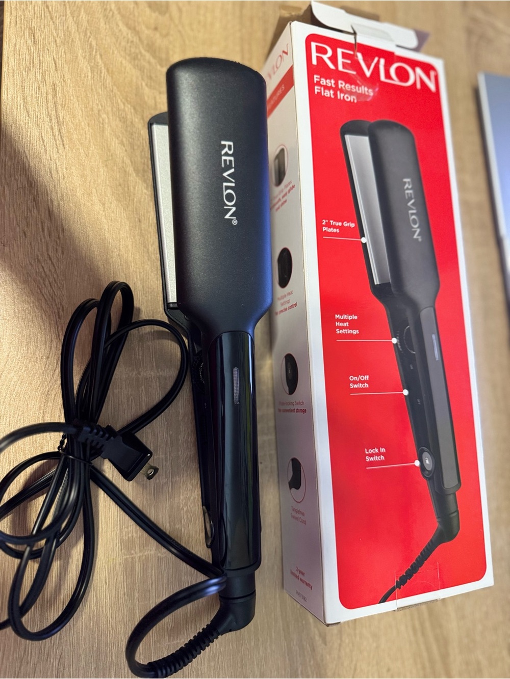 Revlon Black Hair Straightening Flat Iron